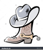 Boots And Cowboy Hat Clipart Image