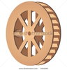 Stock Vector Mill Wheel Image