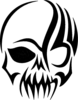 Tribal Skull Decal Image