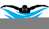 Competitive Swimmer Clipart Image