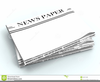 Blank Newspaper Headline Clipart Image