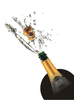 Champagne Bottle Animated Clipart Image