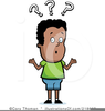 Puzzled Student Clipart Image