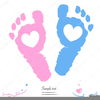 Pink Handprint Clipart Image