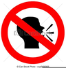 No Talking Back Clipart Image