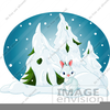 Free Snow Bunny Clipart Image
