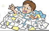 Drowning In Debt Clipart Image