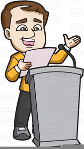Speaker Podium Clipart Image