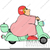 Biker Chick Clipart Image