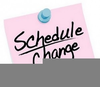 Schedule Change Clipart Image