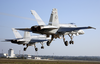 Hornets Make A Dual Runway Take-off While Conducting Multinational Operations In Pula, Croatia, During Multinational Operations In The Region Image