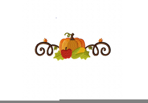 Pumpkin On Vine Clipart Image
