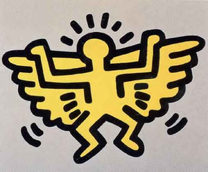 Keith Haring Batman Image
