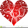 Ornate Heart Clipart Image