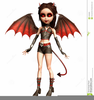 Devil Girl Clipart Image