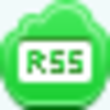 Free Green Cloud Rss Button Image