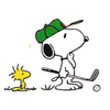 Dog Golfing Clipart Image