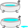 Tub Half Clip Art