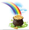 Clipart Gold Pot Rainbow Image