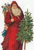 Old Fashioned Santas Clipart Image