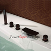 Antique Oil Rubbed Bronze Finish Bathtub Faucet With Handshower Image