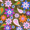 Floral Paisley Wallpaper Image