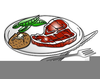 Steak Dinner Clipart Image