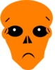 Orange Worried Clip Art