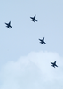 F/a-18c Hornets Perform A Fly By In Preparation Before Their Recovery (landing) Aboard Uss Theodore Roosevelt (cvn 71). Image