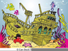 Sunken Ship Clipart Image