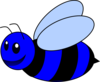 Blue Bee Clip Art