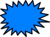 Blue Sunburst Clip Art