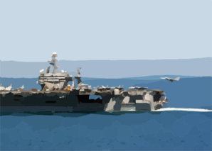 An F-14b Tomcat Assigned To The Red Rippers Of Fighter Squadron One One (vf-11) Prepares To Make An Arrested Landing On The Flight Deck Aboard Uss George Washington (cvn 73). Clip Art