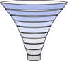 Funnel Tier Blue Filter Clip Art