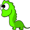 Green Dinosaur Cartoon Clip Art