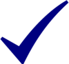 Check Mark Blue Clip Art