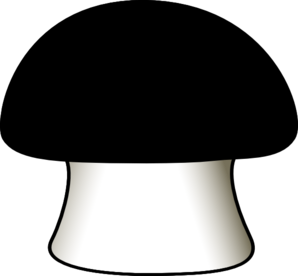 Black Mushroom Clip Art