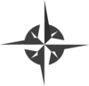 White Compass Rose Clip Art