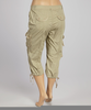 Khaki Cargo Capris Image