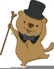 Dancing Groundhog Clipart Image