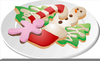 Clipart Plate Christmas Cookies Image