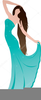 Evening Gown Clipart Image