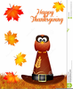 Owl Turkey Clipart Image