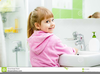 Child Washing Hands Clipart Image