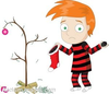 Sad Christmas Tree Clipart Image