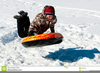 Snow Tubing Clipart Image