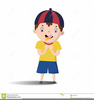 Hungry Boy Clipart Image