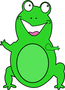 Happy Frog Clip Art