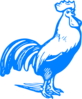 Blue Rooster Clip Art