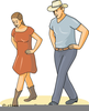 Western Dance Clipart Image